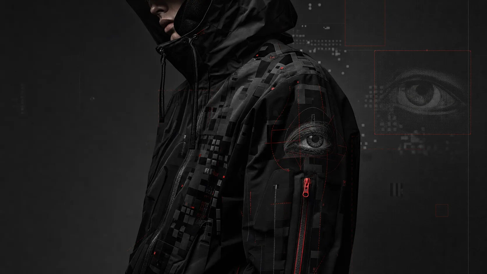 Adversarial Patterns vs AI: Clothing in the Age of Machine Vision editorial artwork