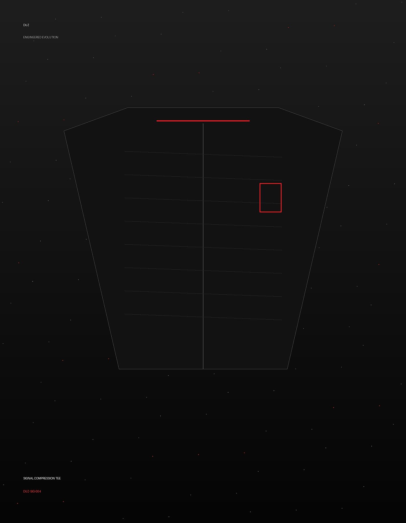 Signal Compression Tee front view